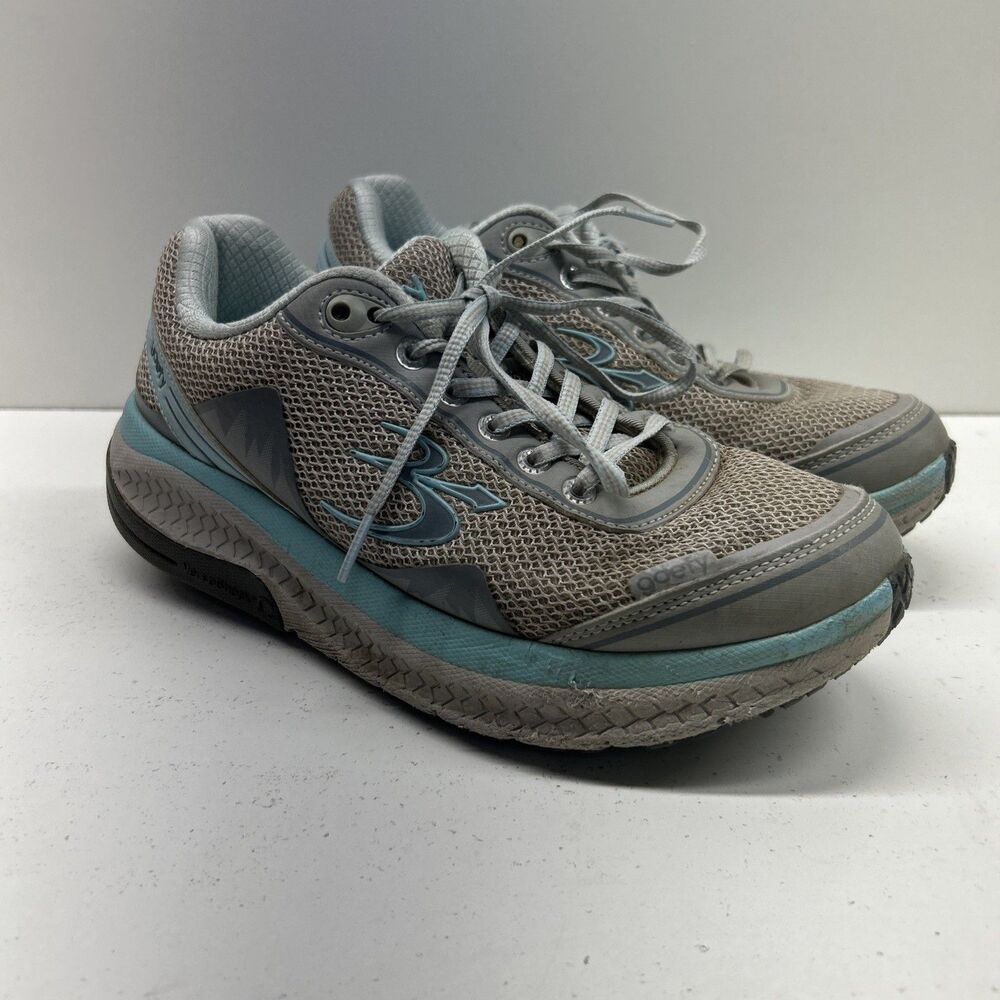 Gravity Defyer Mighty‎ Walk Shoes Size 7.5 Womens GDEFY Athletic Gray Blue
